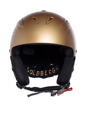 Goldbergh Khloe Ski Helmet in Metallic Gold. Size XXS/XS.