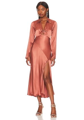 ASTR the Label Wanda Midi Dress in Pink. Size M, XS.