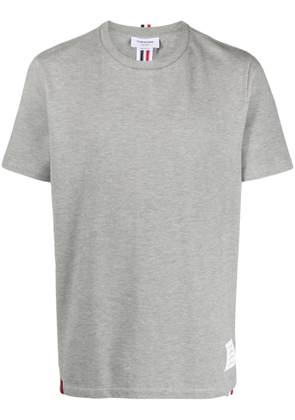 Thom Browne RWB-stripe piqué T-shirt - Grey
