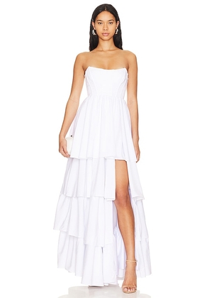 Lovers and Friends Madison Gown in White. Size S, XL, XS, XXS.