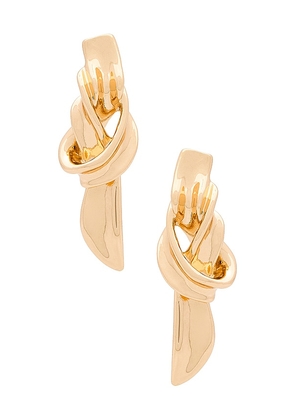 petit moments Gia Earrings in Metallic Gold.