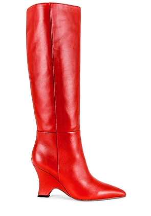 Sam Edelman Vance Boot in Red. Size 6.