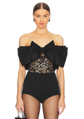 ROTATE Lace Bow Body in Black. Size 34, 36, 38.
