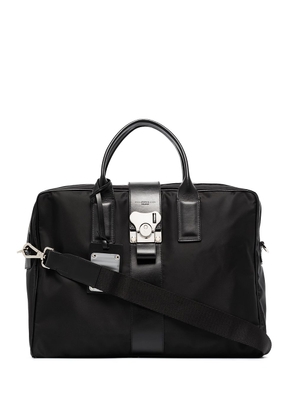 FPM Milano leather-trim briefcase - Black