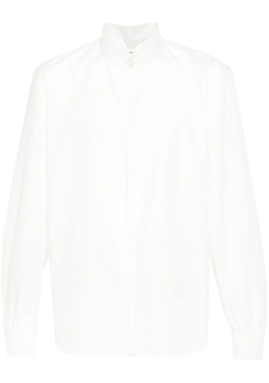 Saint Laurent stand-up collar cotton shirt - White