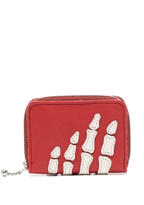 KAPITAL mini Thumb-Up Bone leather wallet - Red