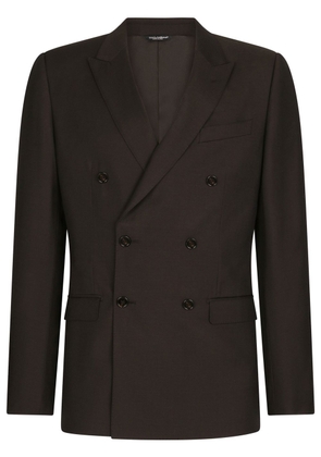 Dolce & Gabbana double-breasted two-piece suit - Brown