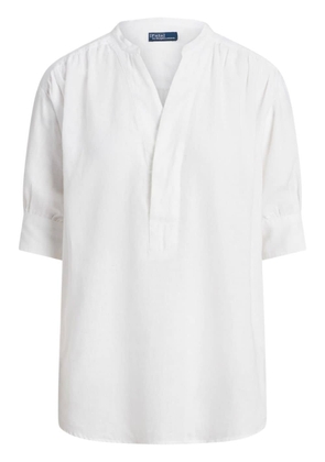 Polo Ralph Lauren V-neck linen shirt - White