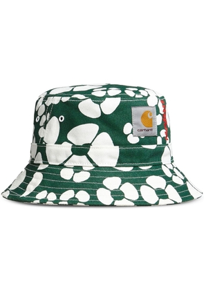 Marni floral-print bucket hat - Green