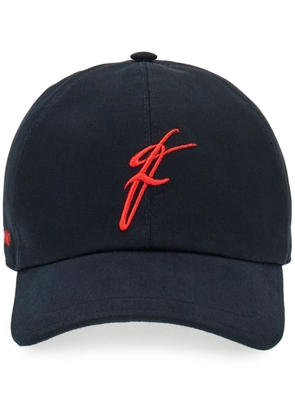 Ferragamo logo-embroidered cotton baseball cap - Black