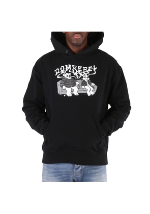 Domrebel Couch Pullover Cotton Jersey Hooded Sweatshirt