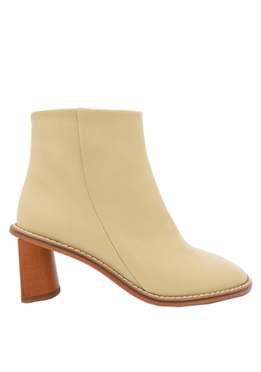 Rejina Pyo Ladies Beige Edith Leather Ankle Boots