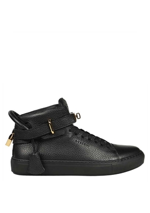Buscemi Mens Black Alce High-Top Leather Sneakers