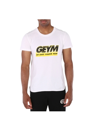GEYM Mens White Logo T-Shirt