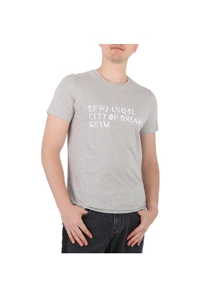 GEYM Mens Gray Graphic T-Shirt