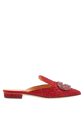 Giannico Ladies Daphne Ruby Red Mules
