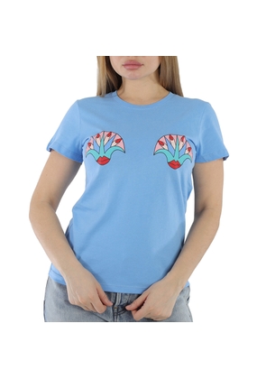 Yazbukey Ladies T-Shirt Light Blue Kiss My Lotus T-Shirt