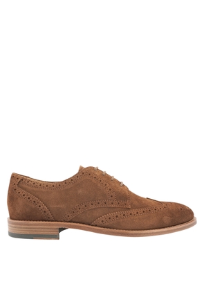 Tods Mens Walnut Light Wingtip Perforated Lace-Ups Derby