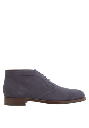 Tods Mens Suede Lace-Up Derby Shoes