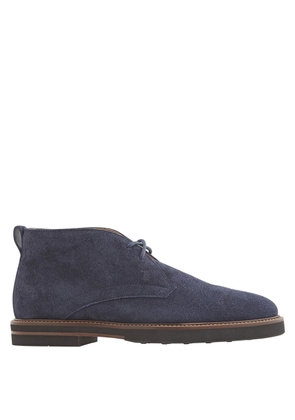 Tods Mens Galaxy Suede Lace-Up Derby Boots