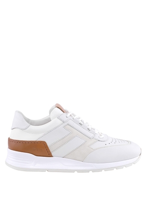 Tods Mens Low Top Leather Sneakers In White