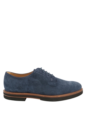 Tods Mens Galaxy Suede Lace-Up Derby Shoes