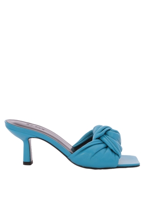 By Far Ladies Azur Lana Twisted Leather Mules
