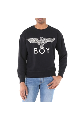 Boy London Mens Black / White Long Sleeve Boy Eagle Sweatshirt
