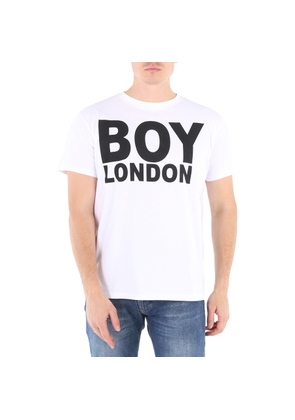 Boy London Mens White Black Boy London Tee