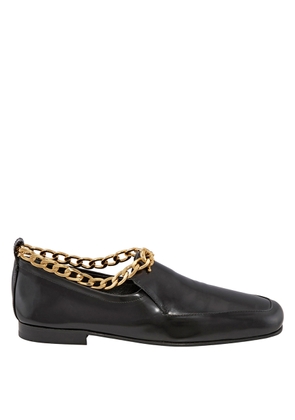 By Far Ladies Nick Chain-anklet Leather Loafers