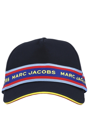 Little Marc Jacobs Boys Navy Logo-Tape Cotton Cap