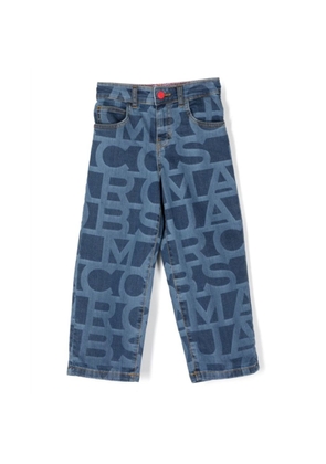Little Marc Jacobs Boys Denim Blue Logo Print Jeans