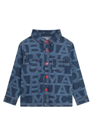 Little Marc Jacobs Boys Denim Blue Logo Print Jacket