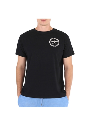 Boy London Mens Black/White Eagle Backprint Graphic T-shirt