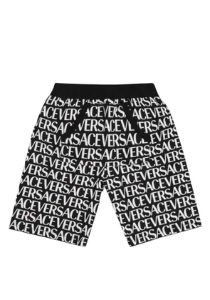 Young Versace Boys Repeat Logo Print Shorts