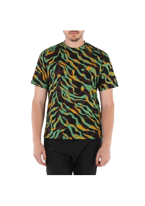 Roberto Cavalli Mens Jungle / Aragonite Tiger Twiga Print T-shirt