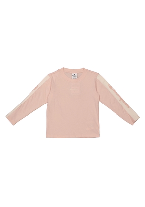 Champion Girls Pink Cotton Jersey Long-Sleeve Logo T-Shirt