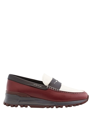 Tods Mens Colorblock Leather Chunky Loafers