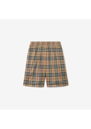Burberry Vintage Check Shorts, Beige