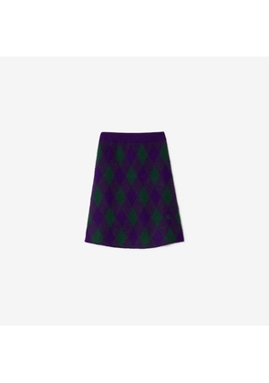 Burberry Argyle Wool Skirt