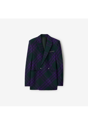 Burberry Check Wool Tailored Jacket​#​