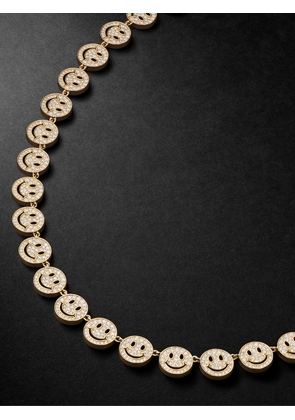 Sydney Evan - Happy Face Eternity Gold Diamond Necklace - Men - Gold