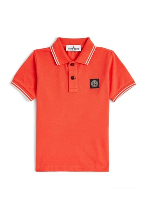 Stone Island Junior Compass Patch Polo Shirt (2-14 Years)