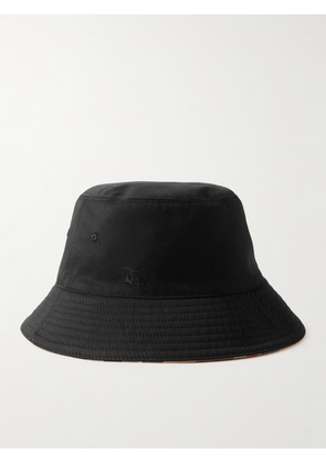 Burberry - Reversible Logo-Embroidered Twill Bucket Hat - Men - Black - M