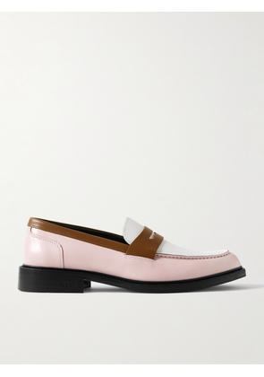 VINNY's - Townee Colour-Block Leather Penny Loafers - Men - Pink - EU 40