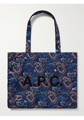 A.P.C. - Diane Reversible Printed Shell Tote Bag - Men - Blue