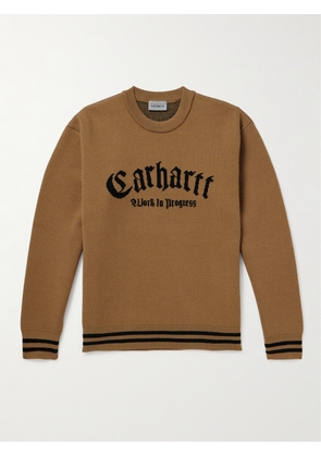 Carhartt WIP - Onyx Striped Jacquard-Knit Sweater - Men - Brown - XS