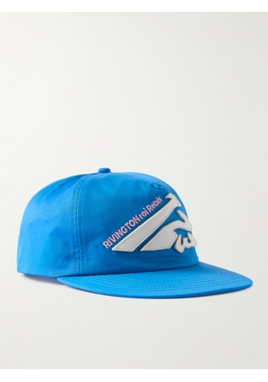 RRR123 - Logo-Embroidered Appliquéd Cotton-Twill Baseball Cap - Men - Blue