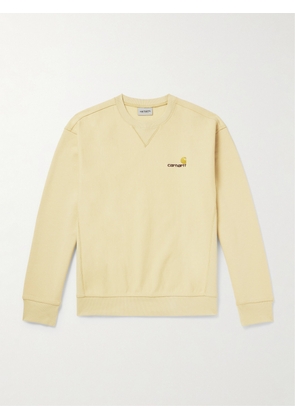 Carhartt WIP - Logo-Embroidered Cotton-Blend Jersey Sweatshirt - Men - Yellow - S