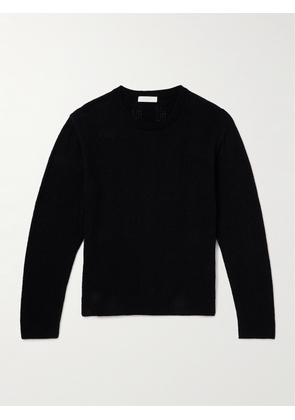 mfpen - Everyday Striped Organic Cotton-Blend Bouclé Sweater - Men - Black - S